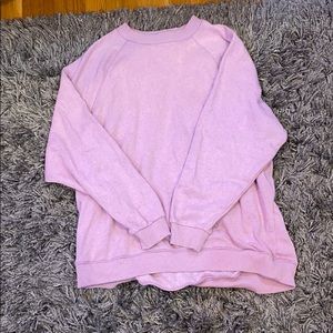 American eagle oversized purple crew neck